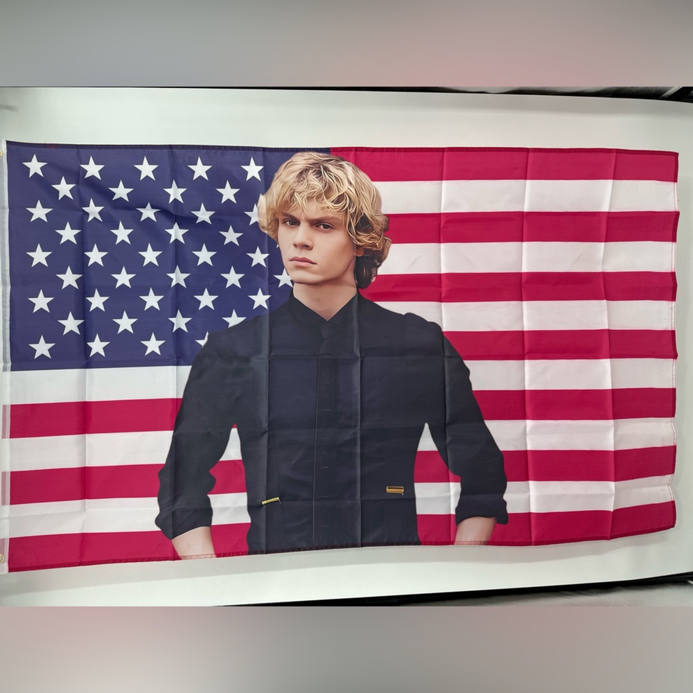 Evan Peters American Flag 5x3Ft